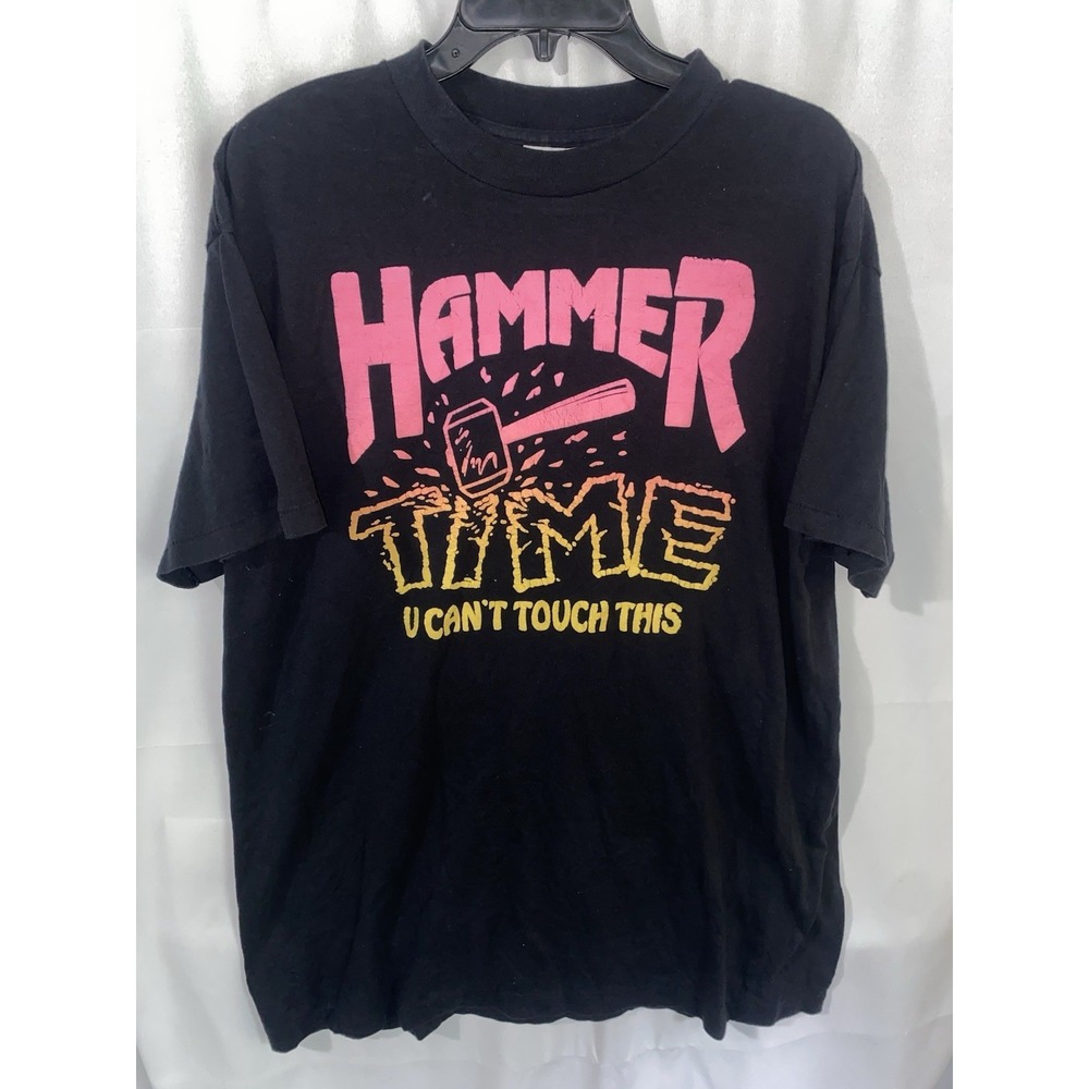 Vintage 90s MC Hammer Hammer Time U Can't Touch This Shirt XL Made USA